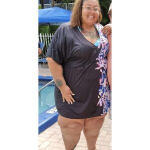 Plus Size 5X+ Roaman’s Swim Coverup Dress